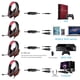 thumbnail image 4 of Auriculares Para Juegos Con Cable Over Ear Auriculares Para Juegos Con Cable Con Micrófono Auriculares Para Pc Con Conector De 3,5 Mm Y Luz Led Speravity EL016406-02, 4 of 5