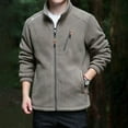 thumbnail image 2 of Men's Softshell Jacket with Thermal Hooded Windproof Outdoor Winter Coat for Hiking Camping, 2 of 7