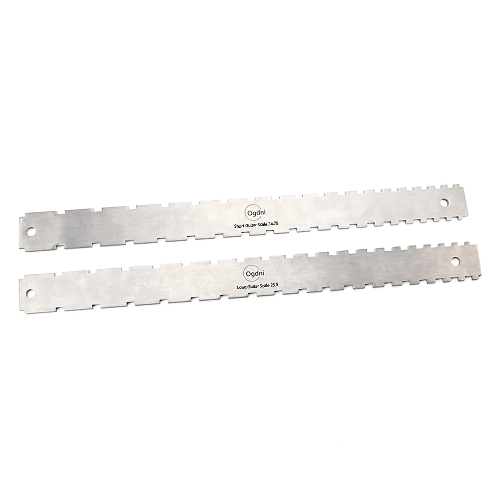 Yihuala Guitar Notched Straight Luthiers Tool String Action Ruler Guitar Notched Straight String Height Gauge