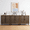 Walnut(3 Packs), variant on Semiocthome 31.5” Buffet Cabinet with 2 Doors and 1 Adjustable Shelf, Gradien Fluted Design, Kitchen, Walnut