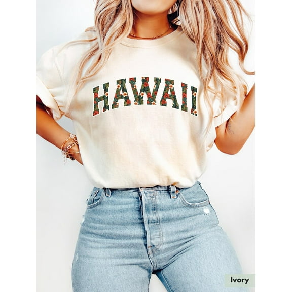 Sam Soft Hawaii Shirt for Hawaiian Vacation Shirt Summer Vibes Beach Shirt for Trip to Hawaii Souvenir Floral TShirt for Beach Lover