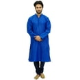 thumbnail image 2 of Atasi Ensemble Kurta Pyjama Bleu Ethnique pour Homme Chemise de Designer Bollywood - Moyen, 2 of 7