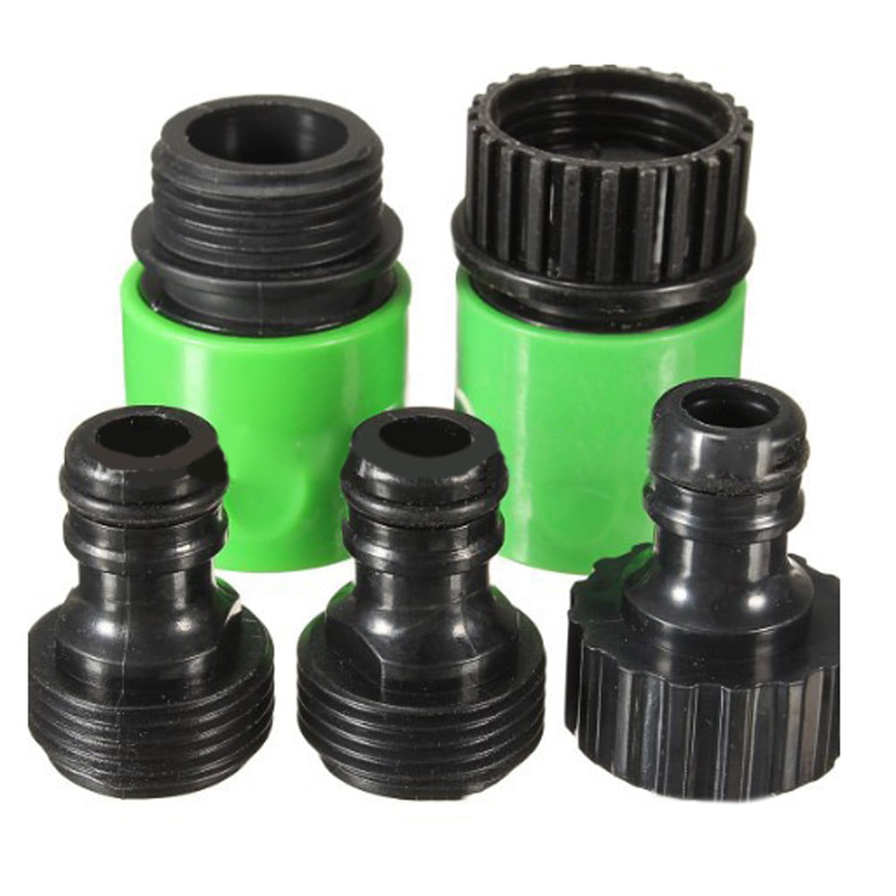 5 X  Garden Hose Water Pipe Quick Connector Tube Fitting Tap Adapter 