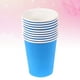 thumbnail image 5 of EeaseMX Vasos de papel desechables de colores para niños, Material de arte artesanal grueso, color azul oscuro, 100 Uds., 5 of 8