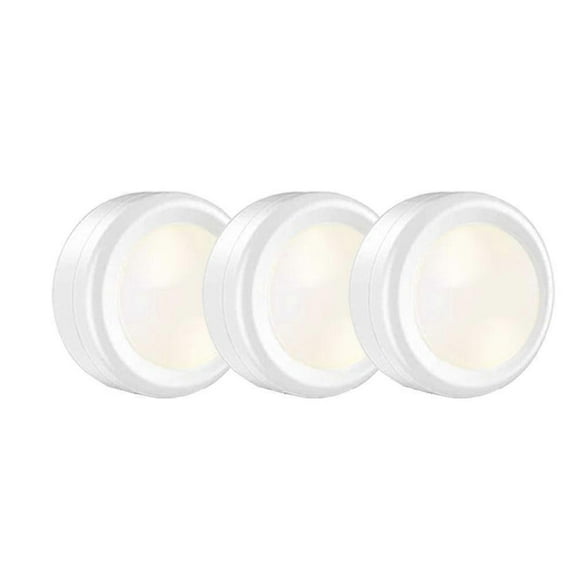 LED Spotlights Battery Operated with Remote Control, Pack of 3 LED Spot Display Case Lighting Wireless Cabinet Lighting Dimmable Under-Unit Light Kitc
