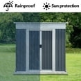 thumbnail image 4 of Smilegend Outdoor Storage Shed 6FTx4FT Pent Roof Grey - Spacious and Weather-Resistant Storage Solution, 4 of 6