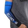 thumbnail image 2 of Unique Bargains 1 Pair Moisture Wicking Arm Sleeves for Outdoor Arm Cover Dark Blue Black, 2 of 5