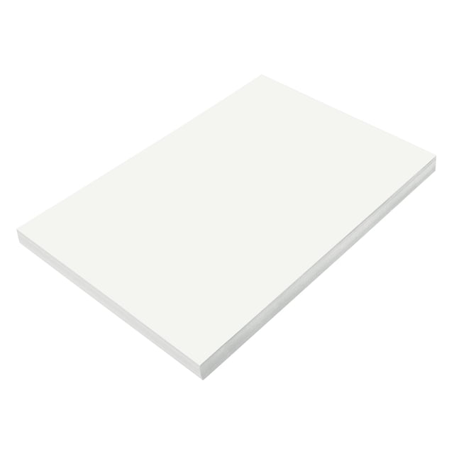 Papel de construcción Prang blanco 30 x 45 cm, 100 hojas
