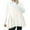White, variant on DuoJiaJ Womens Oversized Sweater Vest, Crew Neck Cable Knit with Pockets Black L