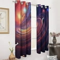 thumbnail image 2 of Galaxy Star Outer Space Modern Window for Living Room Curtains for Child Bedroom Kitchen Decor Blinds Drapes, 2 of 7