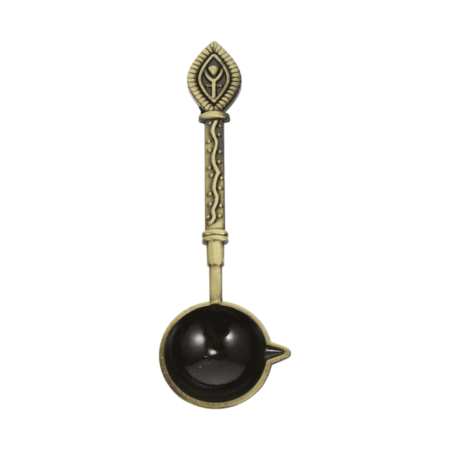 MasteelfCA 1pc Lacquer Wax Melting Wax Granule Spoon Retro Sealing Spoon (Golden)