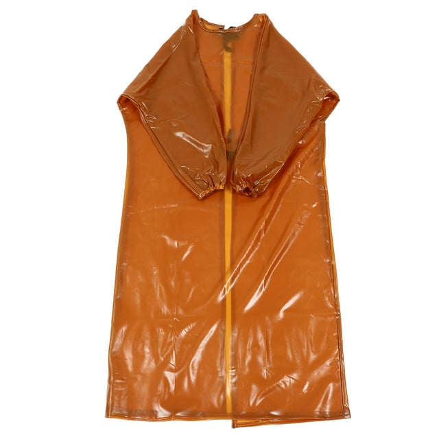 GETAJGHSD Splash-proof Overalls for Vegetable Market Waterproof PVC Yellow 1Set
