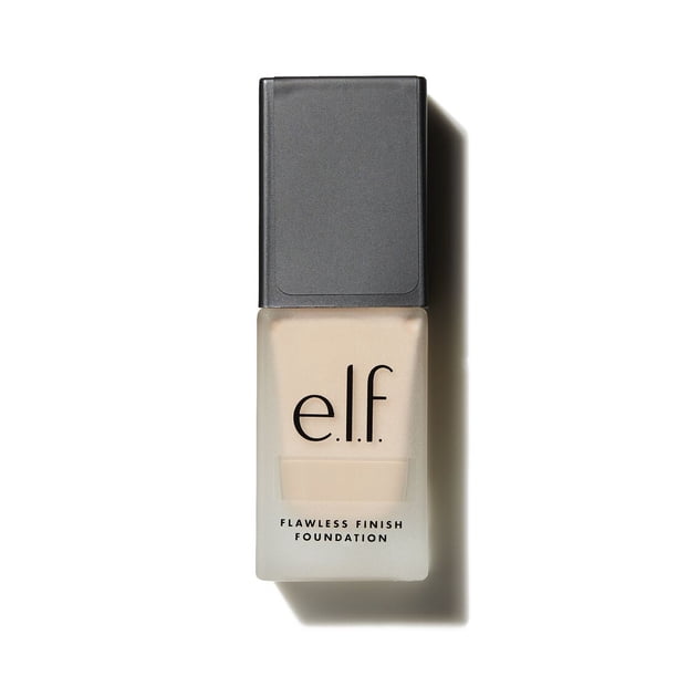 e.l.f. Flawless Finish Foundation, Lightweight & Medium Coverage, Semi-Matte Finish, Snow, 0.68 Fl Oz (20mL)