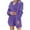 Purple 2 piece outfits for women, variant on Usmixi Pajama Set for Women Fleece Pajamas Sets for Women Winter Cozy Fuzzy Plush 3 Piece Outfits Fluffy Sherpa Cardigan Coat and Tank Shorts Suits Homewear Loungewear Sets Under $10