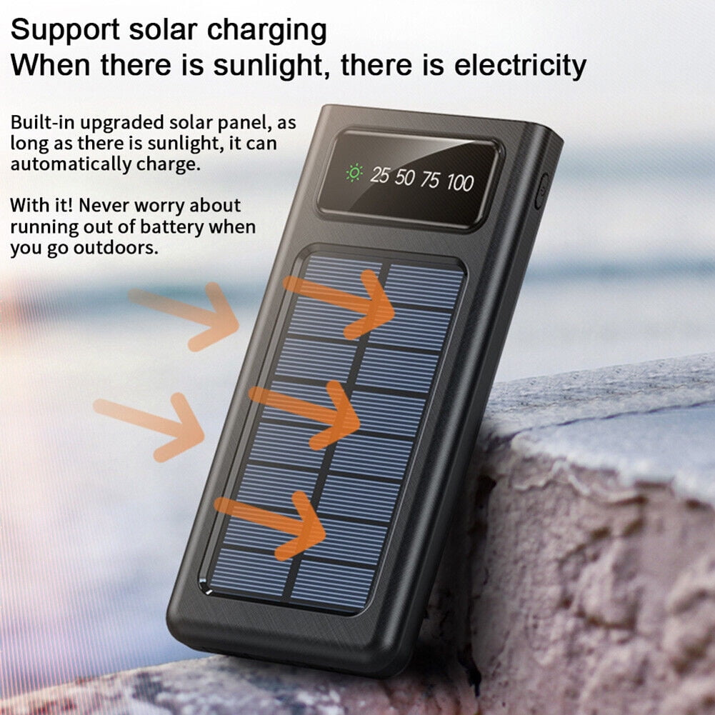 2023 Super 3000000mAh 4 USB Portable Charger Solar Power Bank For Cell Phone