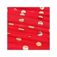 thumbnail image 6 of Sunny Fashion Girls Dress Scarlet Gold Polka Dot Tulle Twirly Ruffle Festive Christmas New Year 7 Years, 6 of 7