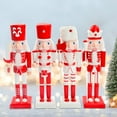 thumbnail image 6 of 4x Nutcracker Ornaments Xmas Desktop Decoration Kids Toys Decorative Home Decor Holiday Present Classic Style Photo Props Nutcracker Crafts Style D, 6 of 8
