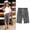 Grey, variant on shoper Bermuda Shorts for Girls Elastic Waist Drawstring Knee Length Shorts Summer Lightweight Capri Pants foir Kids Linen Long Shorts with Pockets