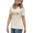 thumbnail image 3 of Bella + Canvas Women's Relaxed T-Shirt Short Sleeve Graphic Crew Neck (Heather Prism Natural, XL), 3 of 5