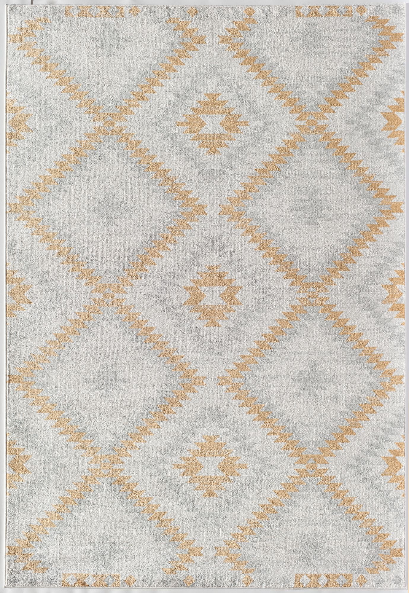 Soleil BR30M Golden Touch Tribal Moroccan ivory Area Rug, 2'x4'