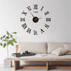 thumbnail image 4 of Reloj de pared 3D Moderno BLOOSOM Grande de Cuarzo y acrílico, 4 of 4