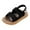 Black, variant on Gubotare Girls Sandals Little Girls Baby Boys Girls Sandals Rubber Sole Outdoor First Walker Toddler Girls Boys Summer Shoes Size 2.5 (Black,Big Kids 2.5)