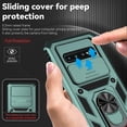 thumbnail image 5 of for Samsung Galaxy S10 Case,with Camera Lens Cover HD Screen Protector,[Military Grade] Ring Car Mount Kickstand Hybrid Hard PC Soft TPU Shockproof Protective Case for Galaxy S10-Green, 5 of 11