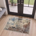 thumbnail image 2 of DEORAB 2x3 Area Rugs for Living Room, Low Pile Lightweight Easy Clean Soft Machine Washable Rugs, Non Slip Doormat, Rug for Bedroom, Front Door and Bathroom, 2 of 11