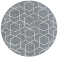thumbnail image 2 of Rugs.com Eco Trellis Collection Rug – 7 Ft Round Harbor Blue Medium Rug Perfect For Kitchens, Dining Rooms, 2 of 9
