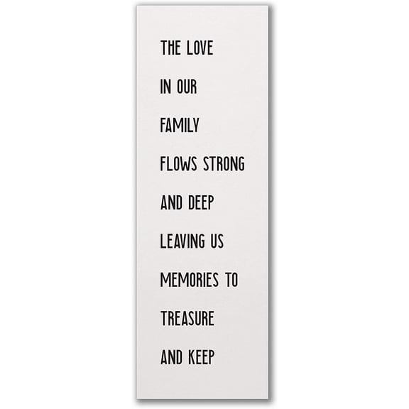 The Love In Our Family Rustic Wood Wall Sign 6x18