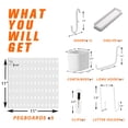 thumbnail image 3 of Kit combinado de tableros perforados VEOFEMLEA, 8 tableros perforados, 30 accesorios, 3 of 7