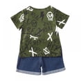 thumbnail image 5 of Uccdo 9M-6T Toddler Baby Boys Summer Shorts Sets Short Sleeve Tee Shirts Top + Shorts 2 Pieces Outfits, 5 of 8