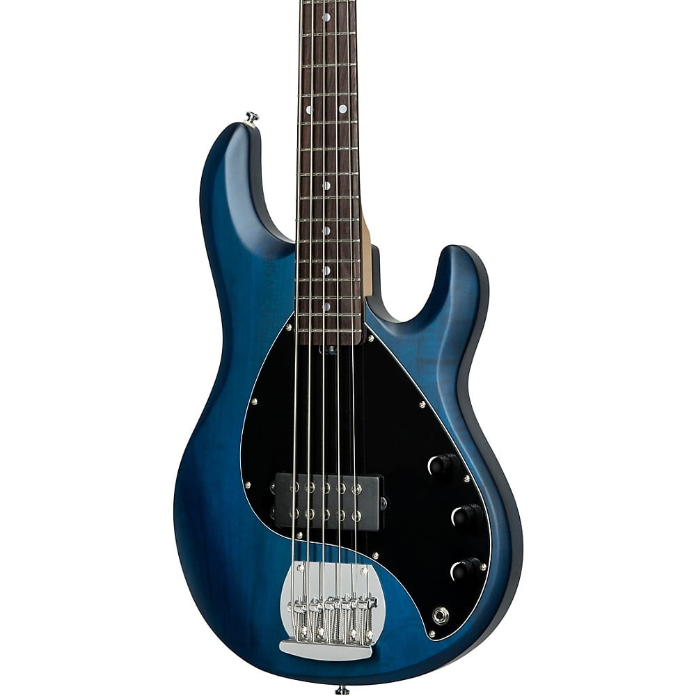 STERLING ( スターリン )RAY5 Trans Blue Satin Sterling By Music Man StingRay RAY5 Bass Guitar - Trans Blue