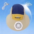 thumbnail image 2 of SAWOBUUN Kids Solar Fan Hat Wide Brim Breathable Baseball Cap Cooling Beach Sun Hats for Boy Girl Camping Fishing, 2 of 5