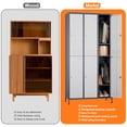 thumbnail image 3 of Aobabo Metal Storage Lockers for Employees,Steel Locker Cabinet with 6 Door Lockable,Industrial Light Gray+White Storage Locker Cabinet for Gym,School,Office,Assembly Required,72''H*35.43''W*15.75''D, 3 of 7