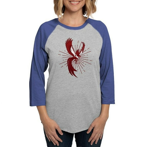 CafePress - Alpha Sigma Phi Phoenix Long Sleeve T Shirt - Womens Baseball Tee