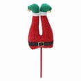 thumbnail image 2 of Christmas Pierna Topper Árbol Navidad Guirnalda Peluche Tela Fácil de Colocar Adecuada para Fiestas de Invierno Decoración de Jardines Oficinas S Rojo Negro Verde, 2 of 8