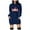 Dark Blue, variant on Christmas Dress for Womens Christmas Outfit Women's Christmas Print Long Sleeve Hoodie Dress With Pockets Casual Sweatshirt
