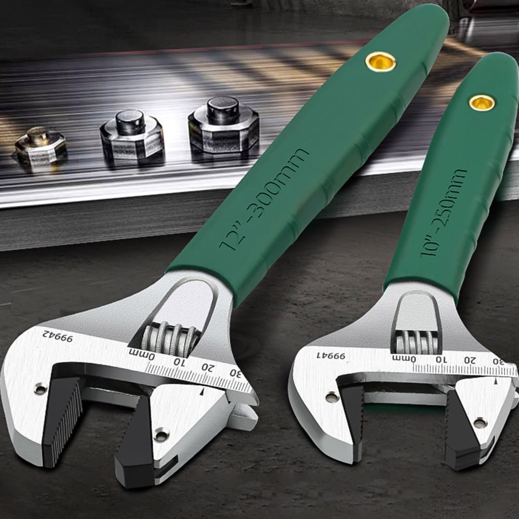 Carbon Steel Adjustable Wrench with Comfortable Handle Multifunction Spanner Perfect for DIY Enthusiasts Professional