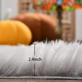 thumbnail image 3 of Sanmadrola Ultra Soft Fluffy Shaggy Area Rug Faux Fur Rug Chair Cover Seat Pad Fuzzy Area Rug for Bedroom Floor Sofa Living Room, 3 of 8