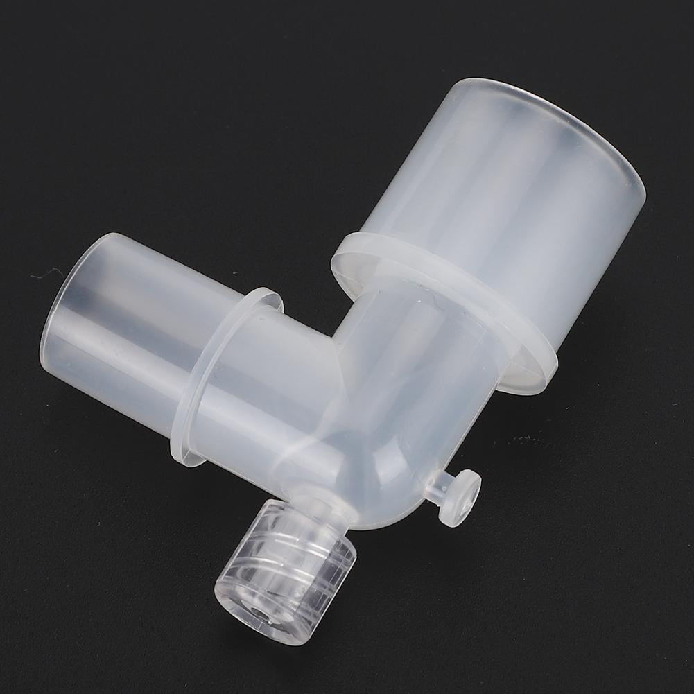 Safe & Durable L Shaped Plastic Hose Connector Breathing Tube Connection Adapter for Ventilation Tube