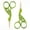 Set of 2 Scissors - Lime, variant on Allary 260 Ultra Fine Stork 3-1/2 Inch Needlework Scissors in Assorted Colors - Multipacks Set of 2 Scissors - Purple