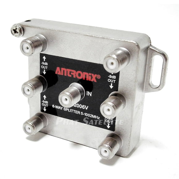 1 Pce CMC2006VC-A Qualité Professionnelle Robuste 6 Voies Équilibré 5-1002MHz Résistant à la Corrosion Plaqué RG6 RG59 RG7 RG8 RG11 Séparateur de Câble Coaxial pour Charter, Time Warner, Cox, Comcast, HDTV