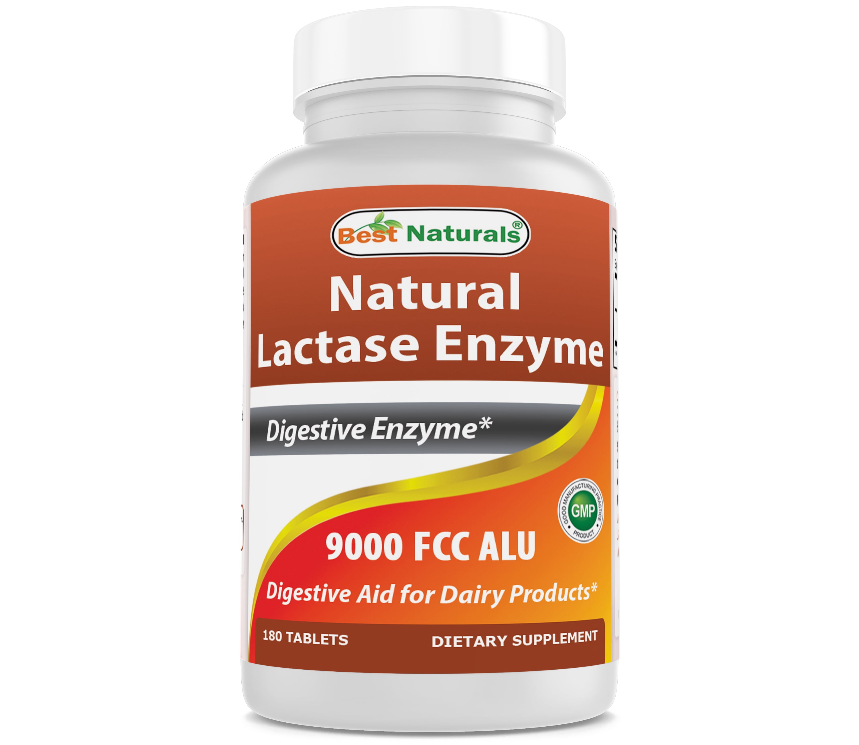 Best Naturals Lactose Intolerance Relief Tablets with Natural Lactase