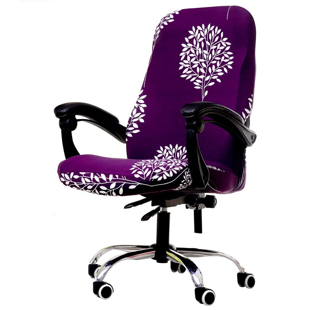 Details about   Desk Rotating Armchair Removable Stretch Computer Office Chair Cover Protector 