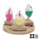 thumbnail image 2 of Juguete para gatos, plato giratorio de madera, juguete para gatos con ratones de peluche y hierba gatera para ejercicio de juego de gatitos, 2 of 8