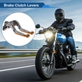 thumbnail image 2 of Short Long Brake Clutch Levers for Kawasaki VERSYS 650 2015-2023 Adjustable Motorcycle Handlebar Brake Lever Aluminum Alloy Titanium Handle Orange End, 2 of 6