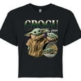 thumbnail image 3 of Star Wars - The Mandalorian Grogu Bootleg  - Juniors Cropped Short Sleeve Graphic T-Shirt, 3 of 5
