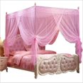thumbnail image 3 of CHUANK Cozy Pink Square Bed Canopy for Girls  Romantic Mosquito Net, 3 of 4