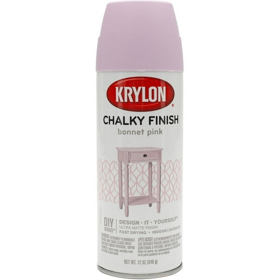 Chalky Finish Aerosol Spray Paint 12oz-Bonnet Pink